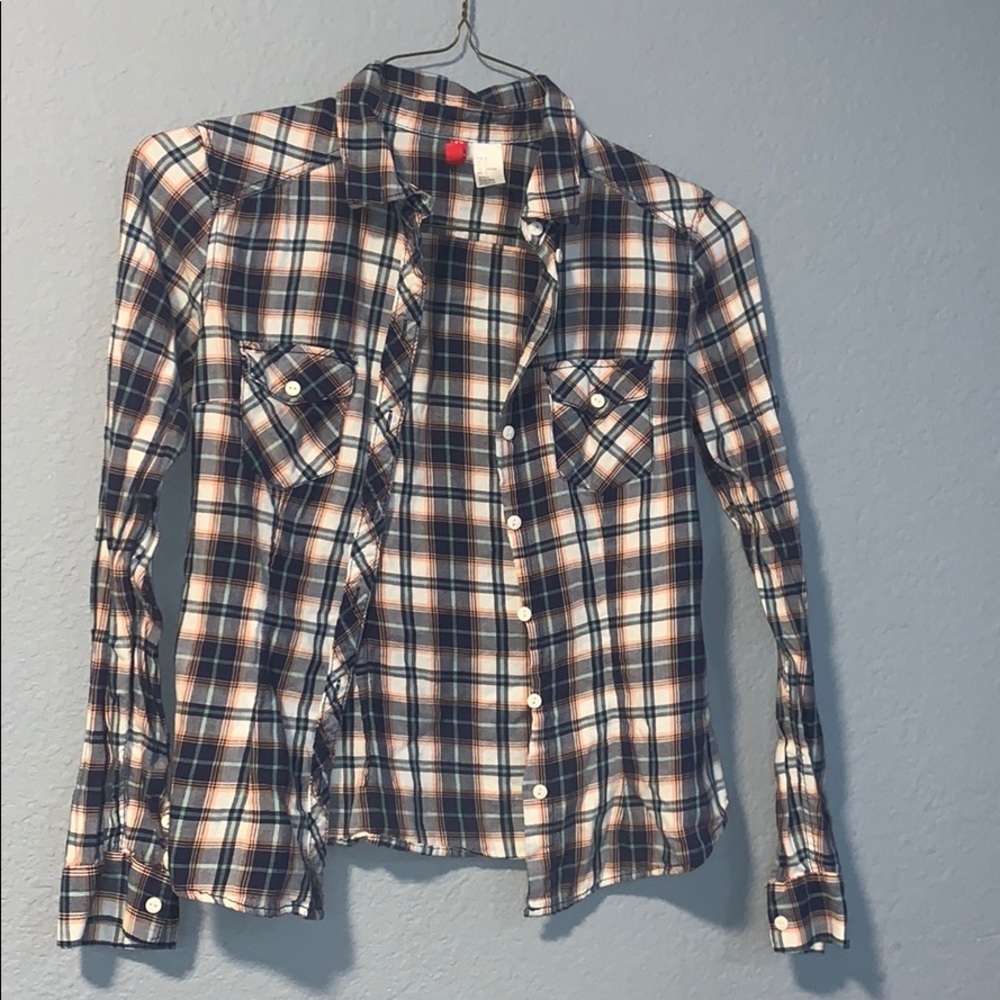 DIVIDED by H&M Plaid Button Down Shirt
